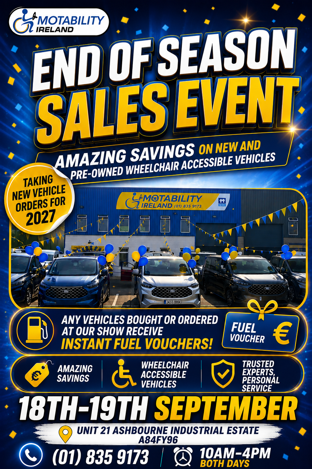 Motability Ireland End of Season Sale